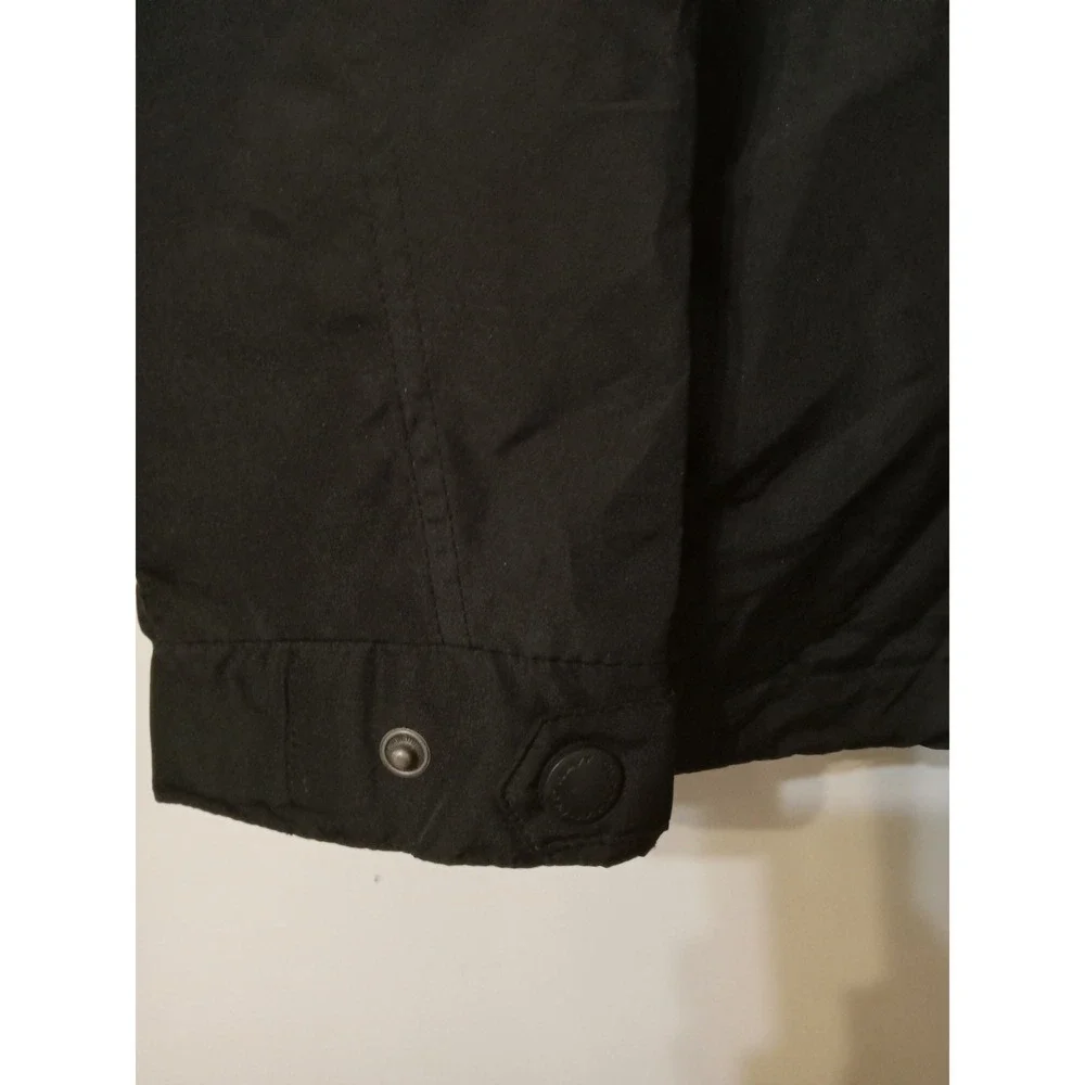 Old Navy Mens Full Zip Jacket Black Jersey Lined Stand Collar WaterResistant Med